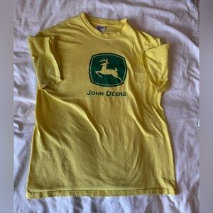 John Deere large yellow unisex tee shirt.